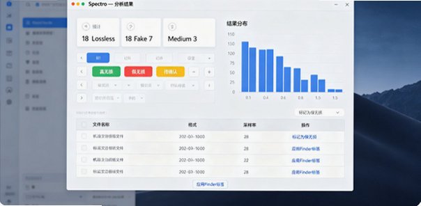 Spectro Mac版 音频频谱分析检测假无损音乐工具截图2