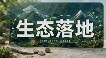 代币长期持有价值 真实应用场景 配图文字“生态落地”