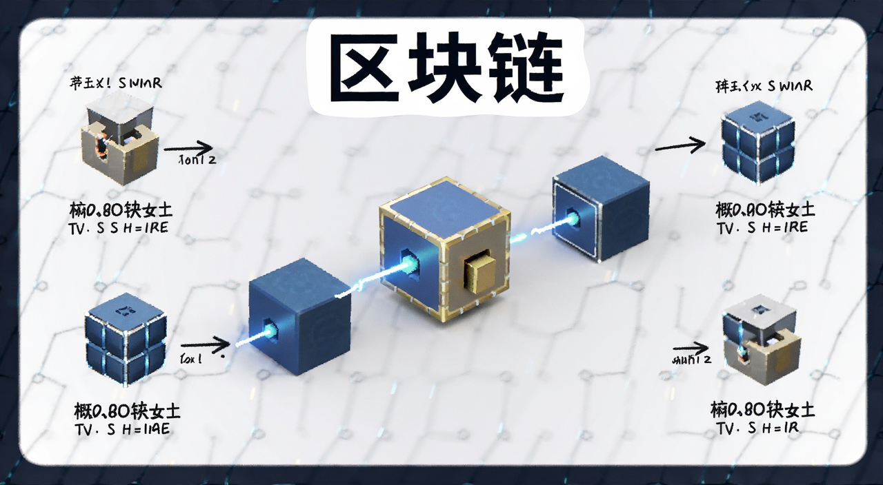 什么是区块链 五分钟带你了解区块链运作、特性与应用 概念示意图 文字注明“区块链”