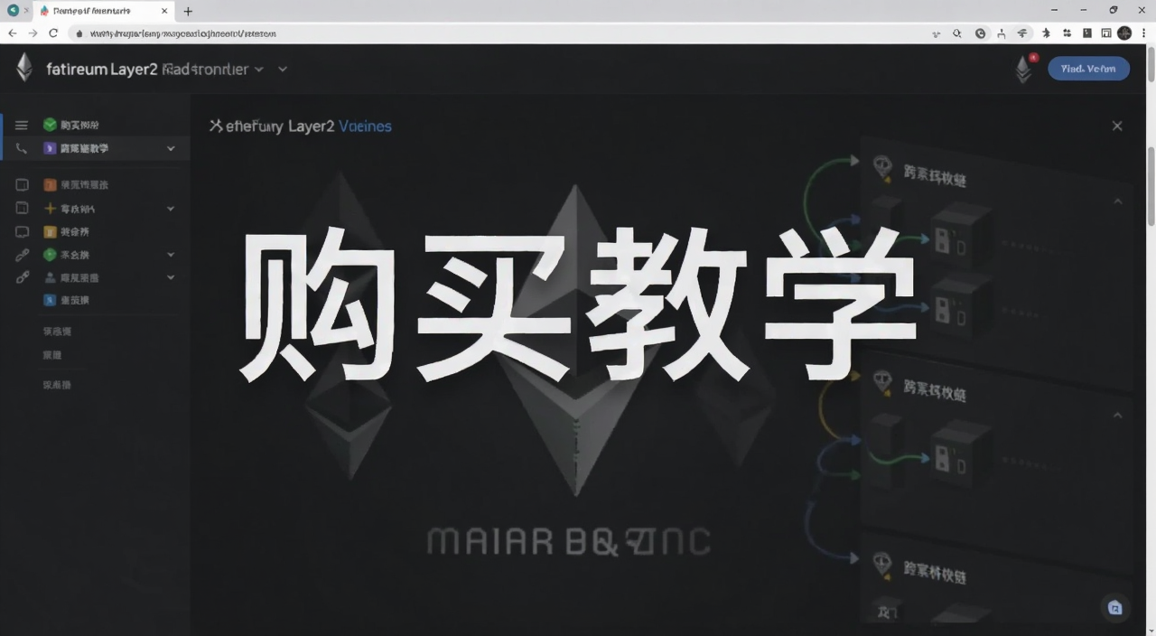 以太坊Layer2跨链桥操作界面截图,文字用“购买教学”注明