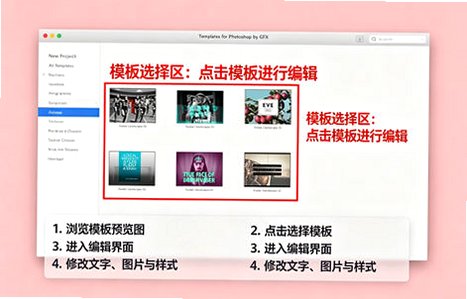 Templates for Photoshop for Mac电脑版 Templates for Photoshop for Mac电脑版