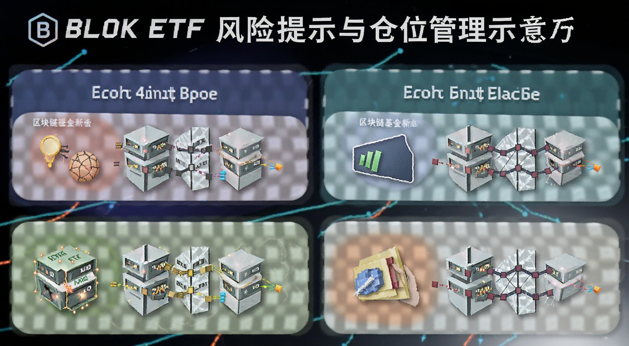 BLOK ETF风险提示与仓位管理示意图 区块链基金新手