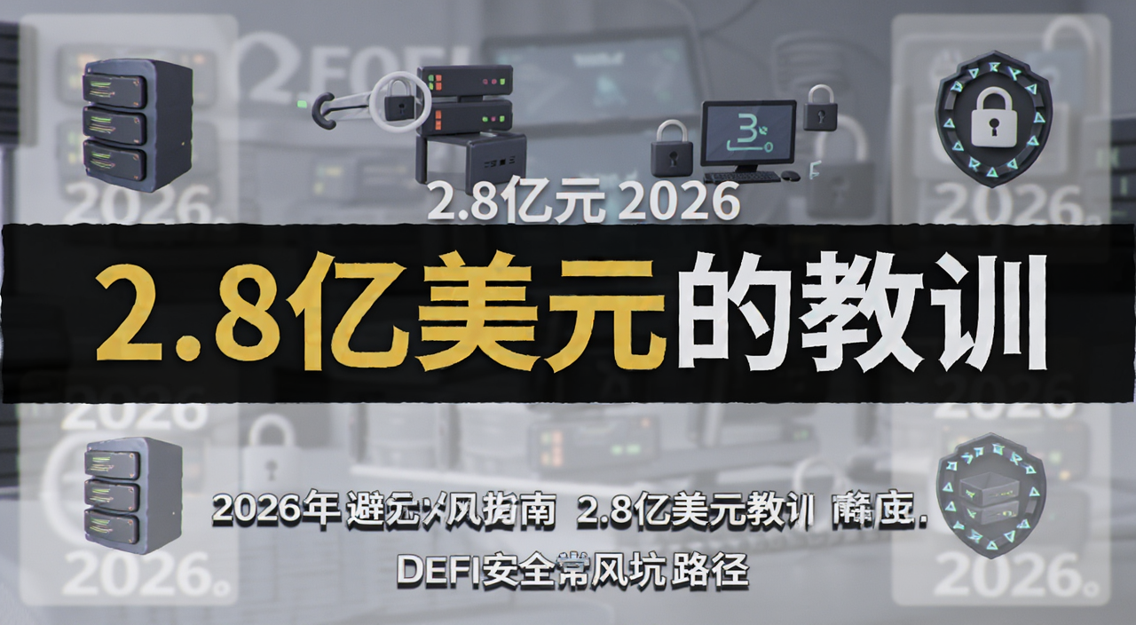 DeFi安全避坑指南 2.8亿美元教训 2026年常见风险路径 配图需包含文字“2.8亿美元的教训”