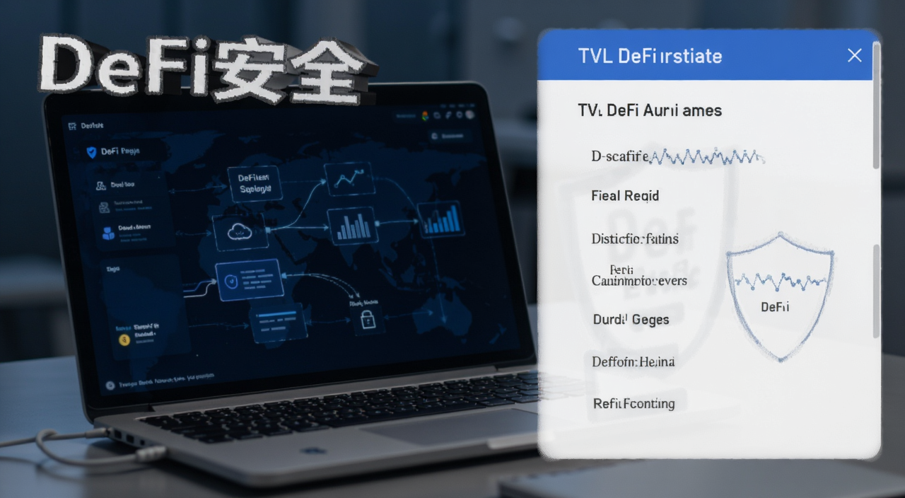 DeFi平台安全判断 审计报告 TVL 配图需包含文字“DeFi安全”