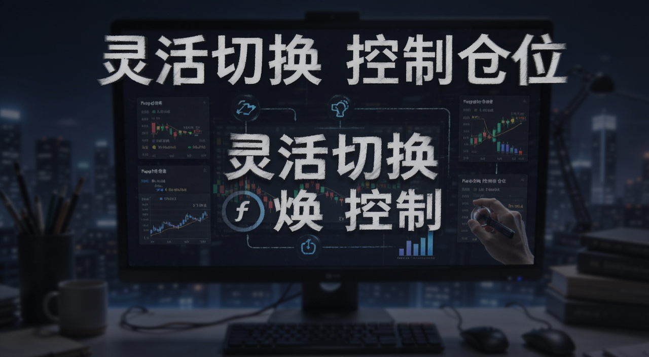 预测市场玩家多平台操作示意图,文字标注“灵活切换 控制仓位”