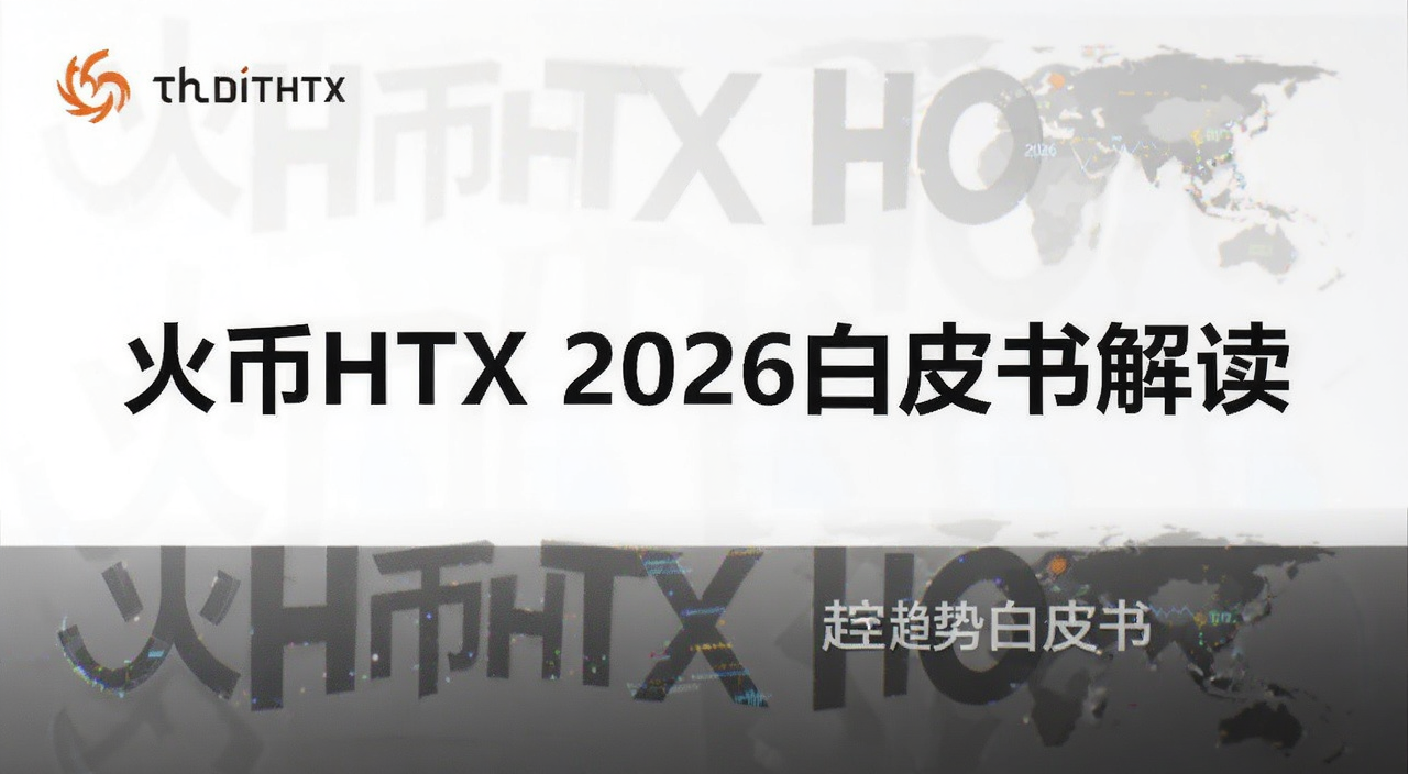 火币HTX 2026数字资产趋势白皮书深度解读封面图,图中包含文字“火币HTX 2026白皮书解读”