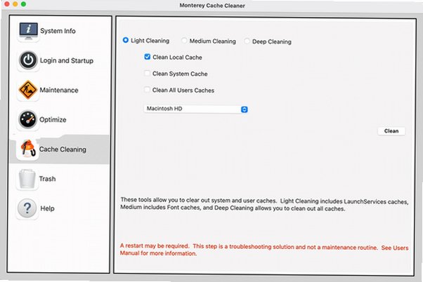 Monterey Cache Cleaner for Mac电脑版截图4