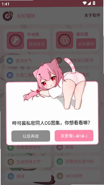 齿轮辅助粉色正版官方版v14.0.1最新版截图4