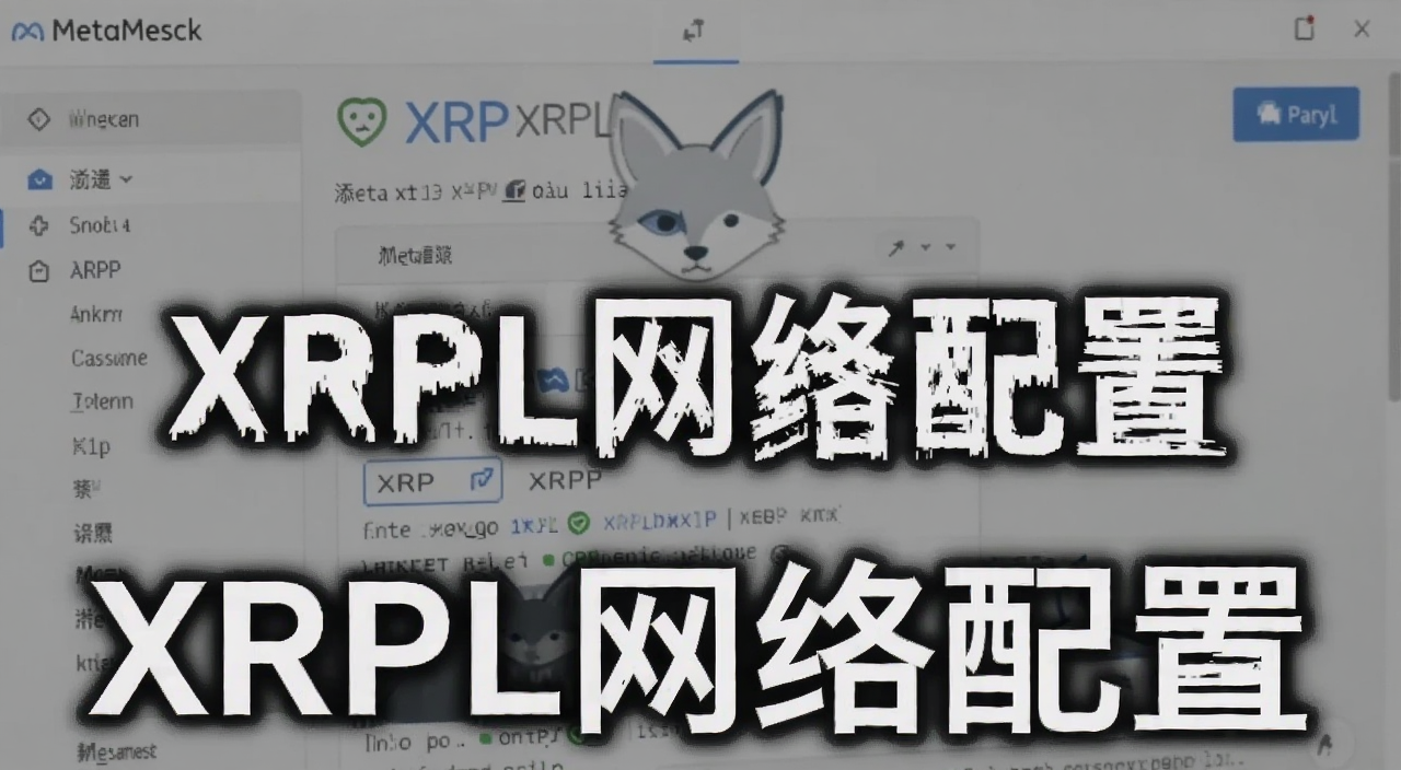 MetaMask小狐狸钱包添加XRP XRPL网络界面截图,文字注明“XRPL网络配置”