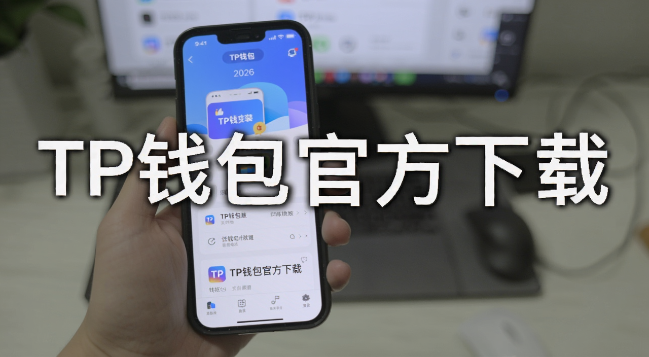 TP钱包2026下载安装使用教程手机界面展示,图中文字标注“TP钱包官方下载”