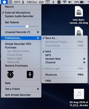 Simple Recorder for Mac(¼������) ¼�������е�״̬��ͼ