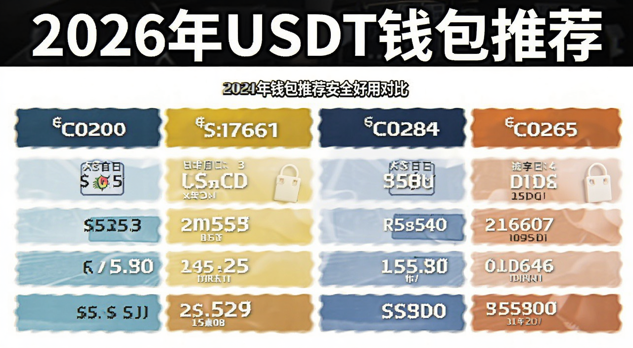 2026年USDT钱包推荐安全好用对比图,图中标注“2026年USDT钱包推荐”字样