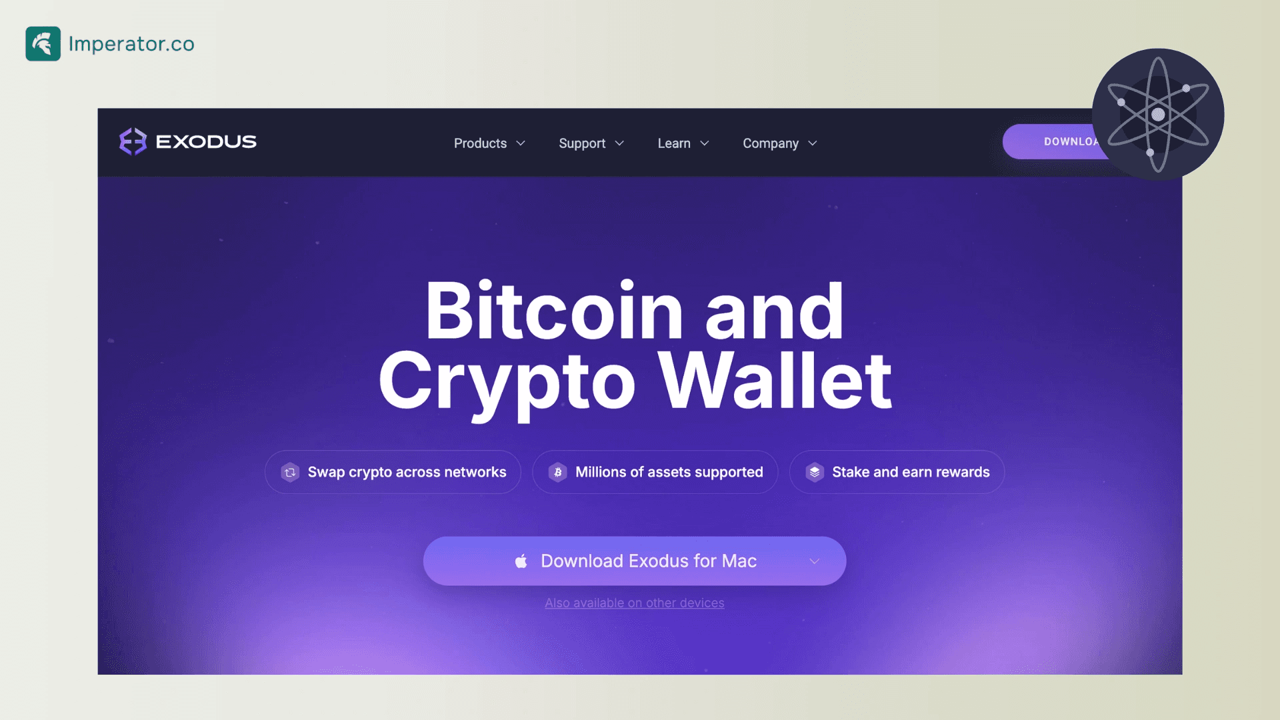 Atomic Wallet与Exodus Trust Wallet Ledger对比表格截图,包含币种支持和安全对比