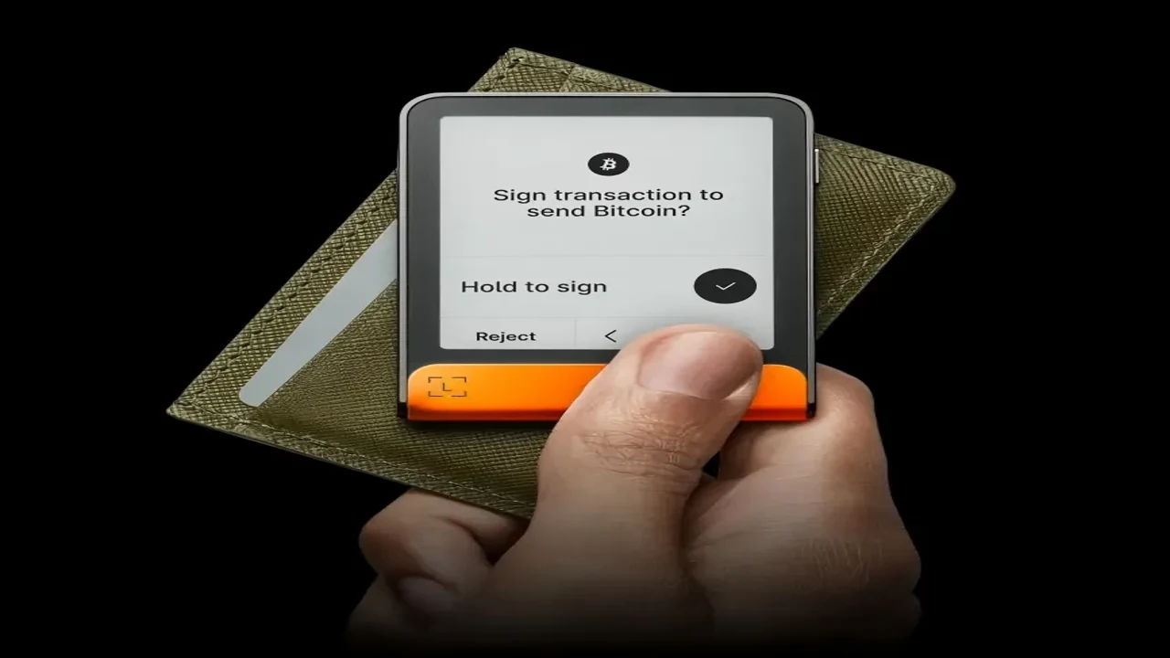 Ledger Flex��Stax��������������ʵ��ͼ,չʾ����ǩ��ȷ��ҳ��