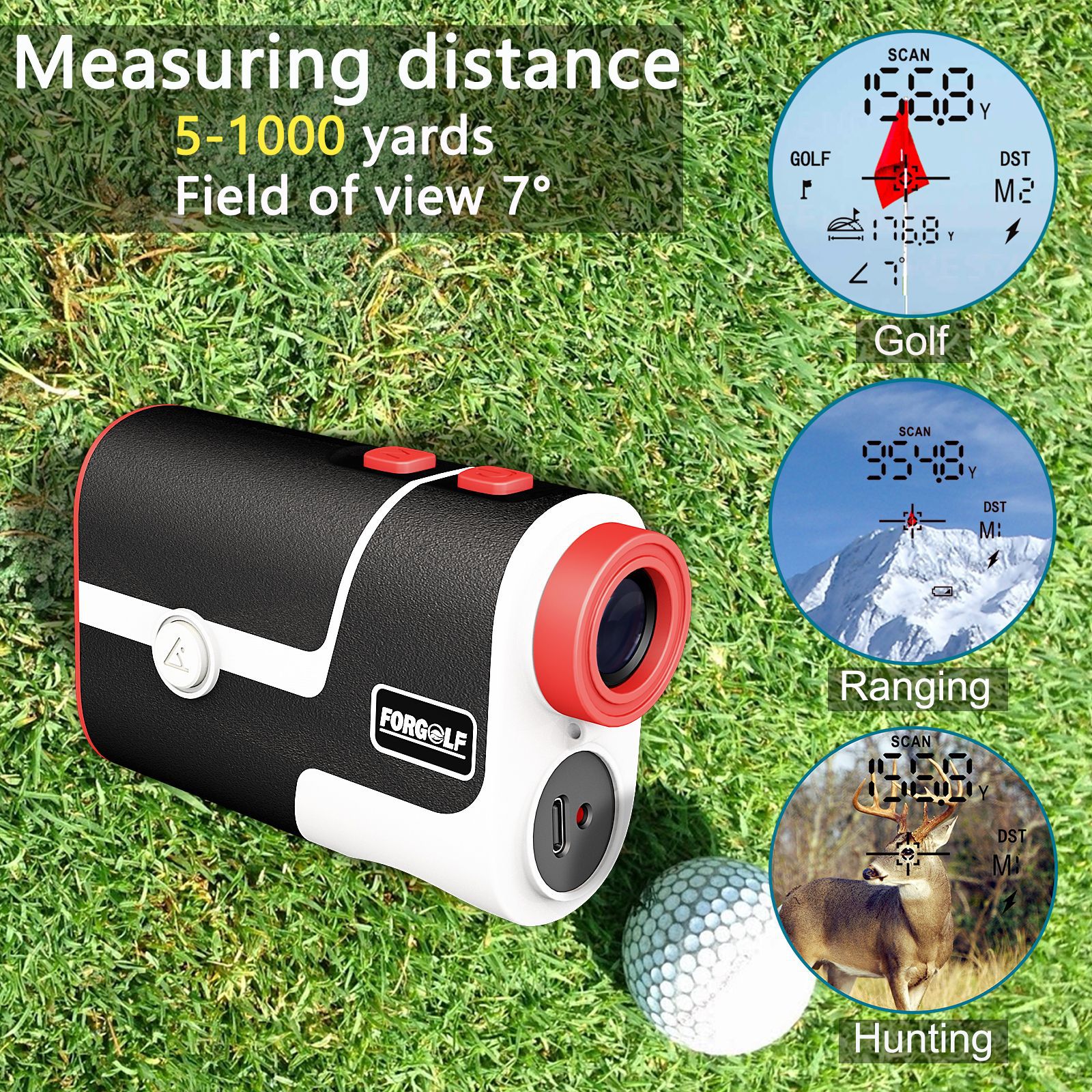 NEXQUB Golf 高尔夫测距仪 坡度补偿 锁定速度 使用体验
