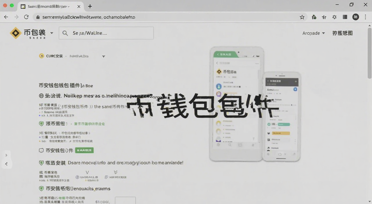 币安钱包插件安装界面截图,浏览器扩展商店搜索币安钱包插件,关键词标注“币安钱包插件”