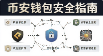 币安钱包安全指南核心要点示意图,包含“币安钱包安全指南”关键词文字标注