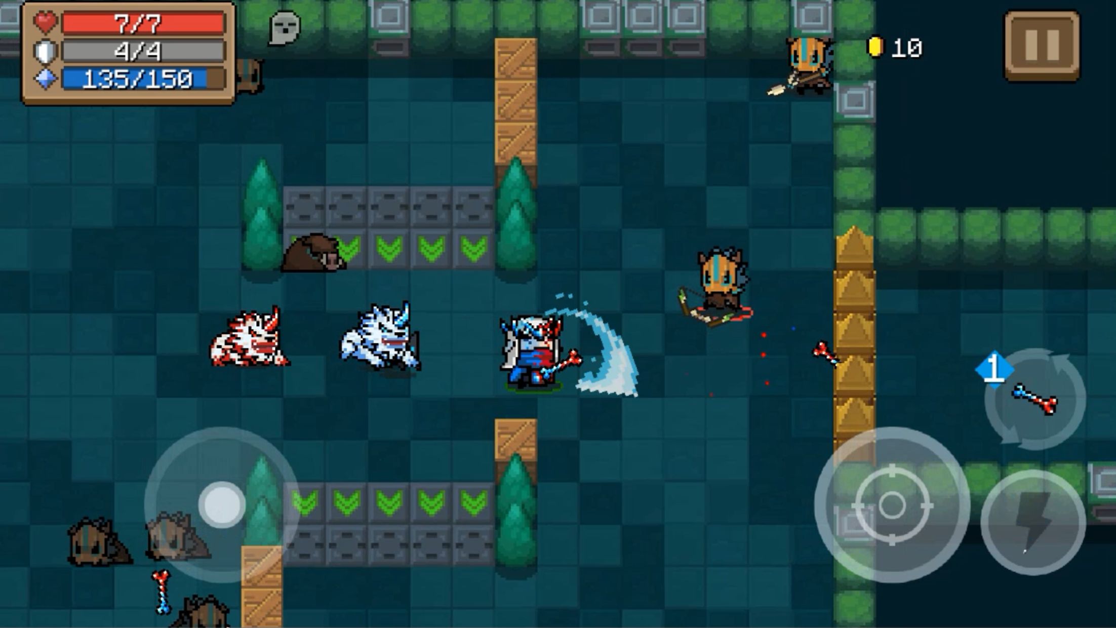 元气骑士国际服全无限版(Soul Knight) 联机地牢战斗画面截图