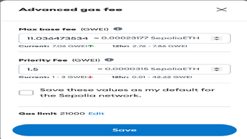 Web3钱包Gas费设置界面,欧易币安钱包手续费对比