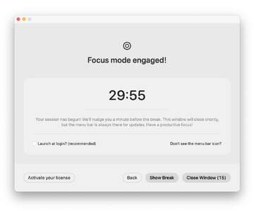 LookAway for Mac 智能护眼休息提醒软件 游戏玩家使用场景 护眼提醒弹窗