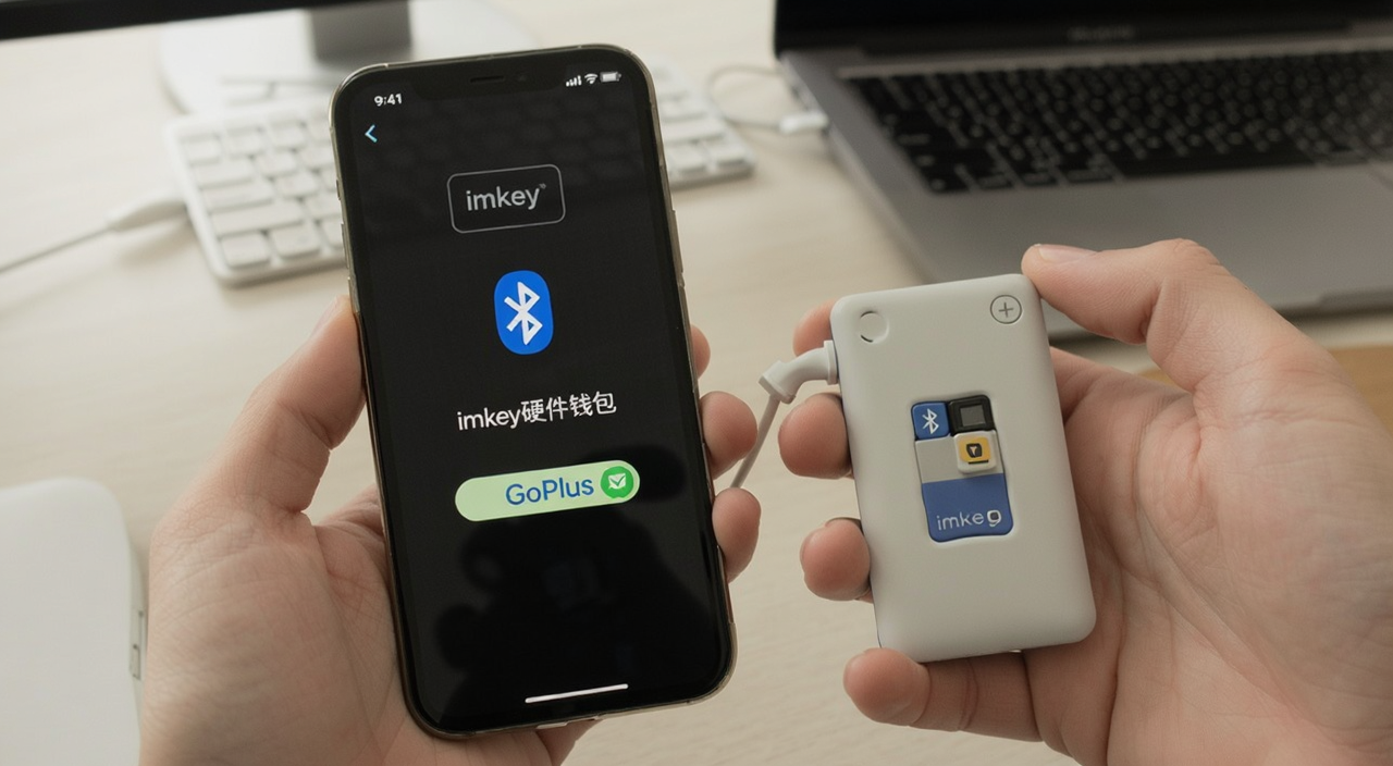 imKey硬件钱包连接GoPlus教程 展示手机与imKey设备蓝牙配对成功的提示界面