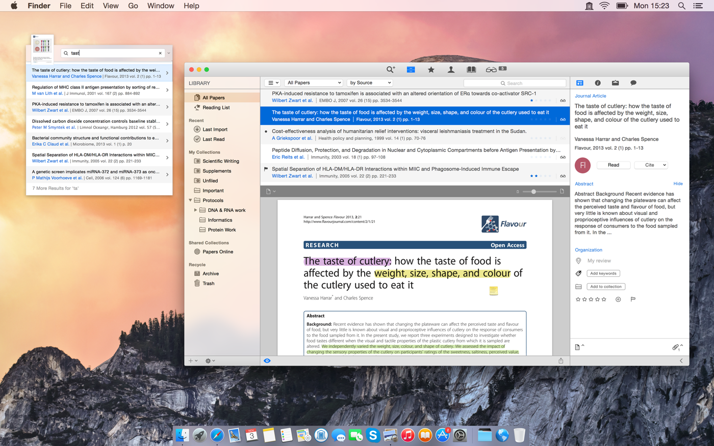 Papers for Mac(文献管理软件) 阅读器深色模式与快捷键使用技巧