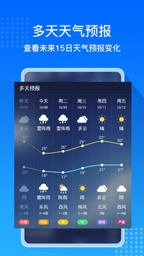 大字天气预告最新版实时查看未来七天天气界面截图