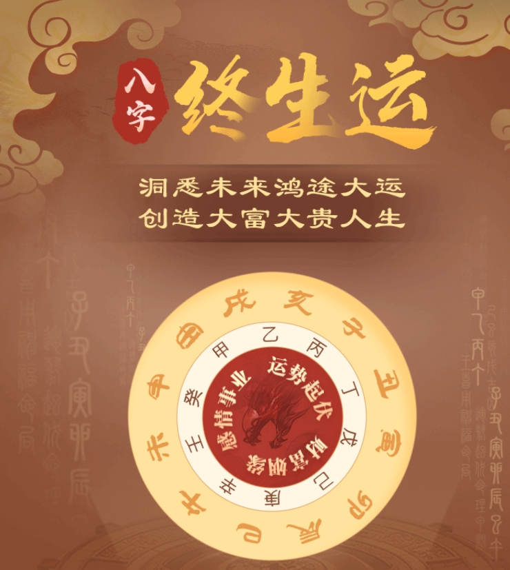 口袋指南八字运势工具 实测排盘界面和运势分析结果展示