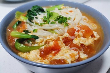 与面 西红柿鸡蛋汤面家常做法
