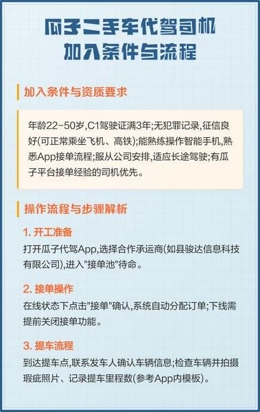 瓜子代驾司机端下载安卓版 安装注册接单全流程配图