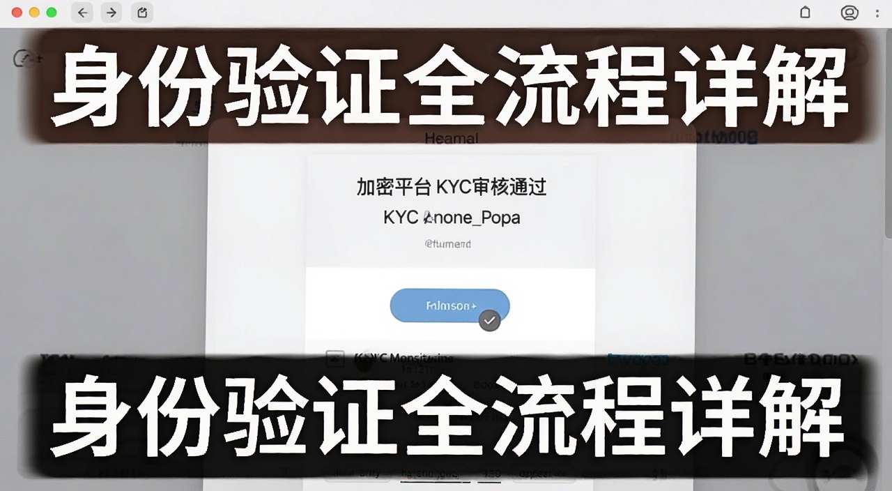 加密平台KYC审核通过页面截图,图中标注“身份验证全流程详解”