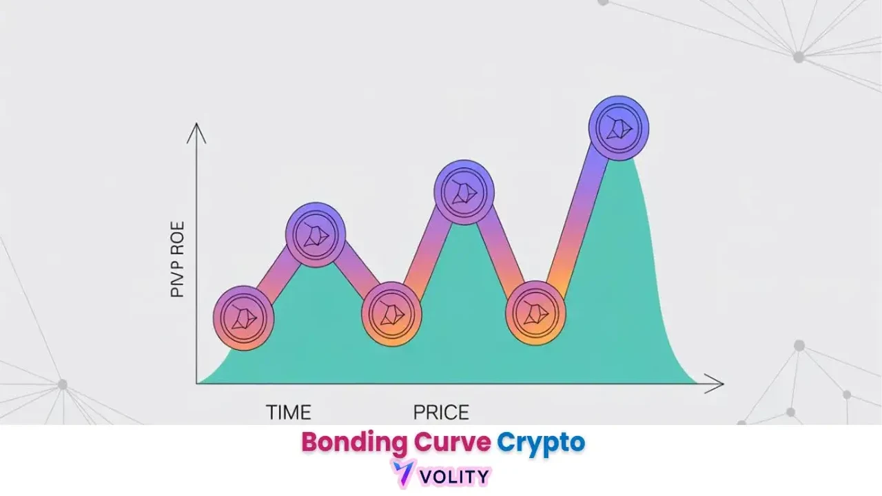 加密货币联合曲线 Bonding Curve 线性指数对数曲线对比图 代币价格走势