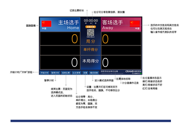 球球计分器多场景模式切换与预设保存界面