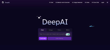 DeepAI一键成片文案输入与参数设置界面