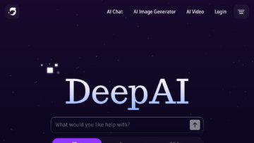 DeepAI一键成片新手入门操作界面截图