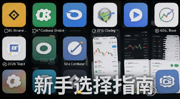 2026�������ܻ��ҽ�����App����ϼ�ͼ,չʾ�Ұ�OKXCoinbase��Ӧ��ͼ���뽻�׽���,���ֱ�ע����ѡ��ָ��