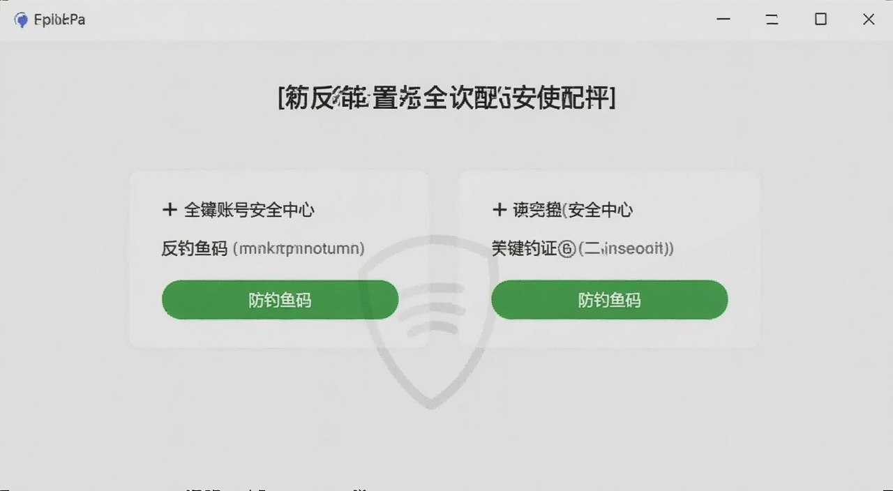 反钓鱼码与二次验证配合使用的安全设置截图,展示账号安全中心两个功能同时开启,关键词“防钓鱼码”