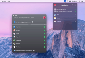 AppLocker for Mac(应用程序加密保护工具) 软件加密设置界面 密码保护操作