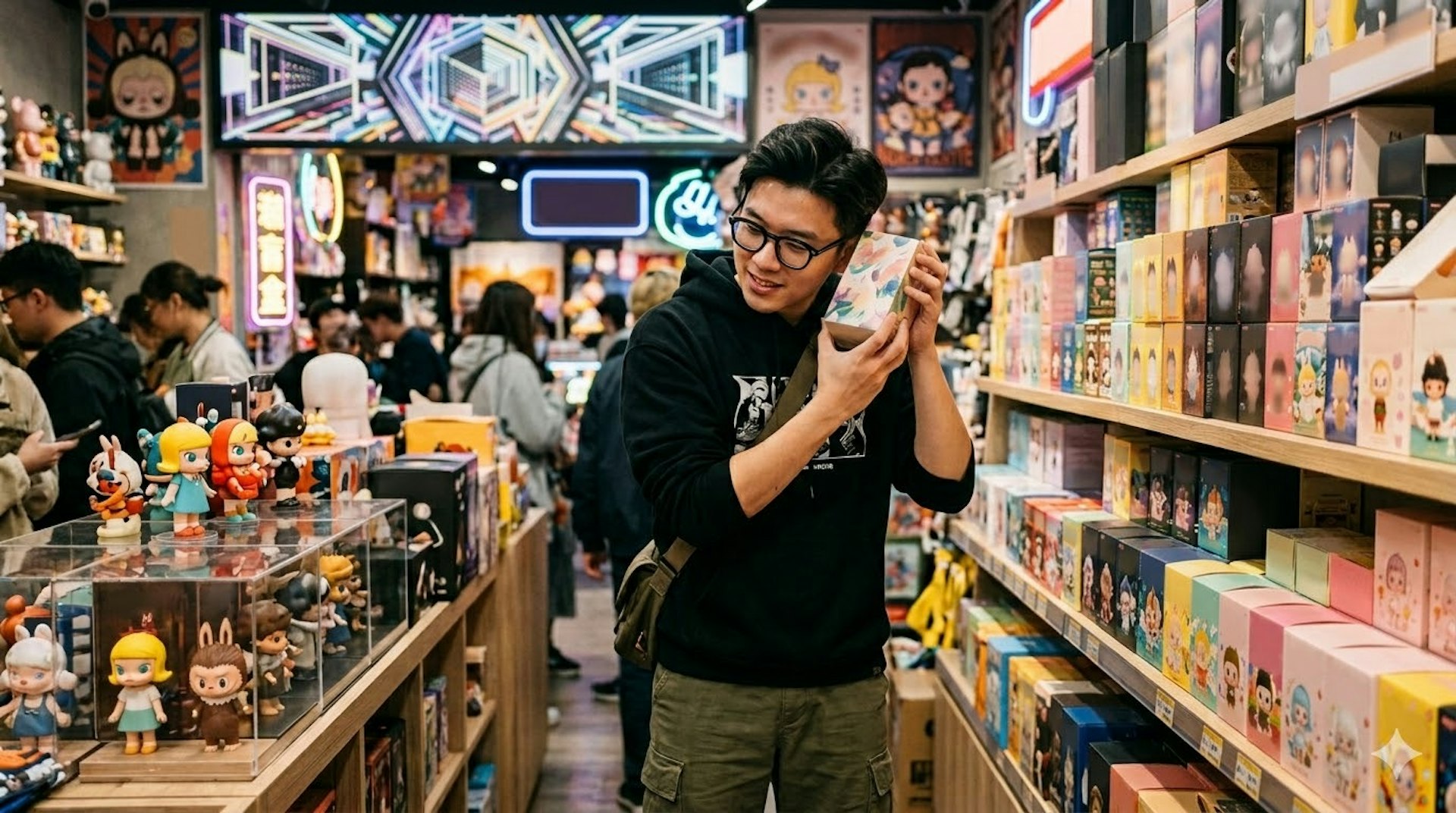 盲盒抽卡达人摇盒听声辨别隐藏款配图