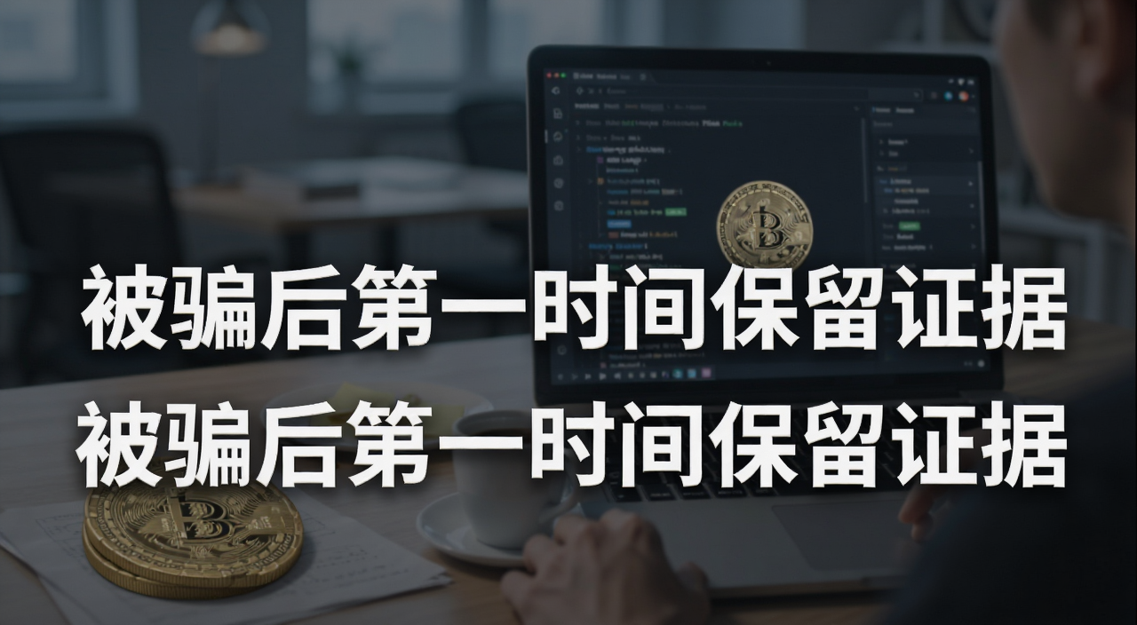 加密货币诈骗报案流程与证据收集指南 配文字“被骗后第一时间保留证据”