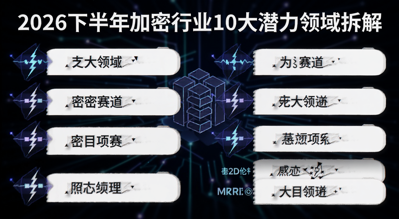 2026下半年加密行业10大潜力领域拆解 封面图 文字标注 十大潜力领域 加密赛道 代表项目