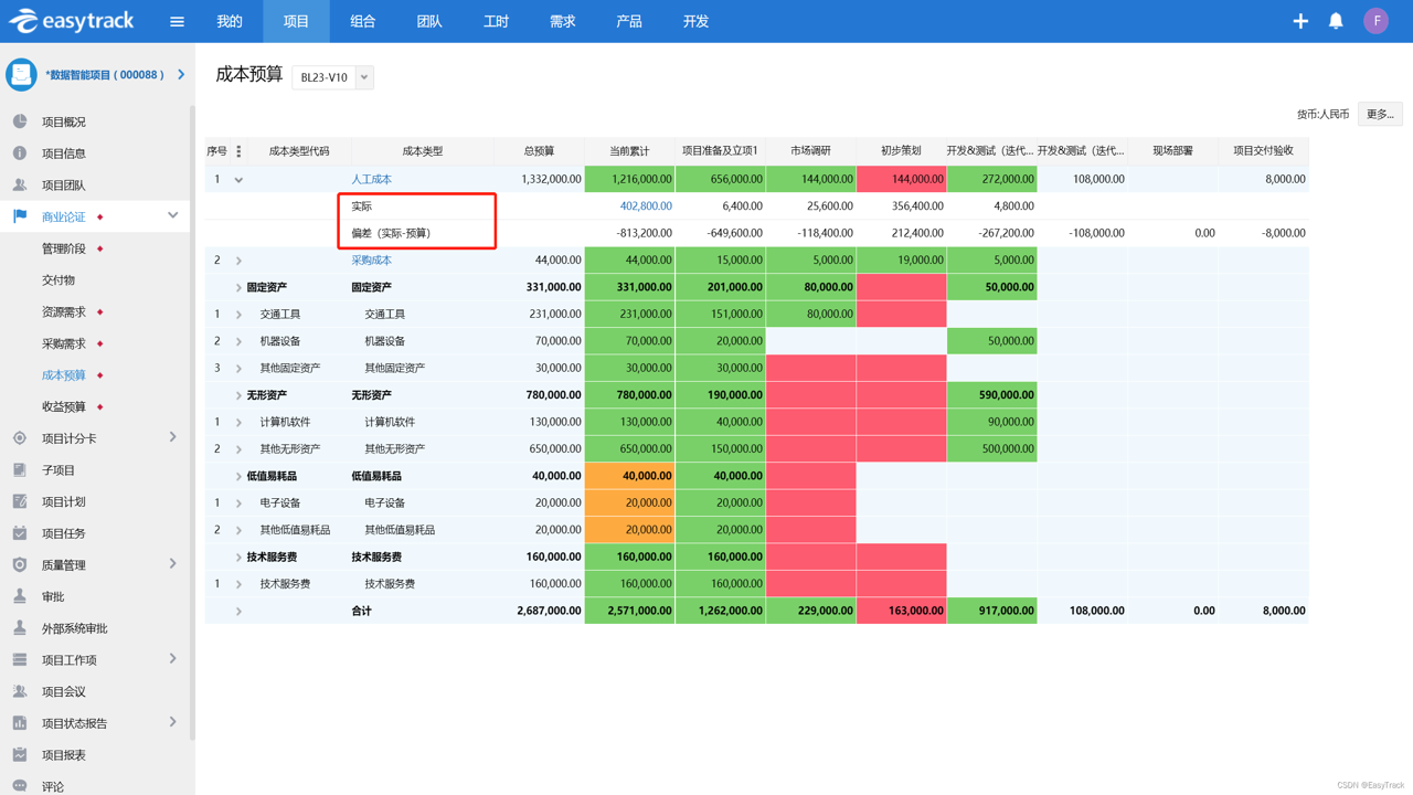 风险管理策略工具实操界面