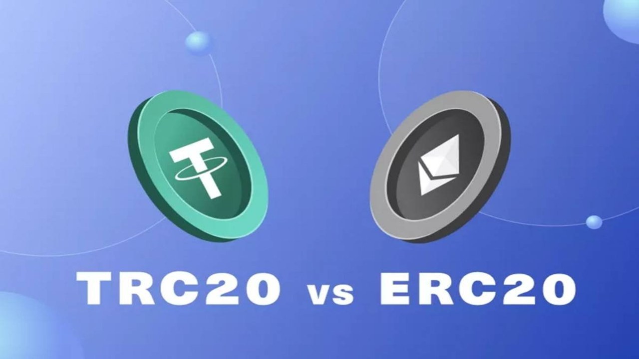 新手提币选链ERC20 TRC20网络确认界面
