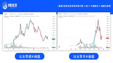 加密货币日间交易K线图与长期持有钱包对比图