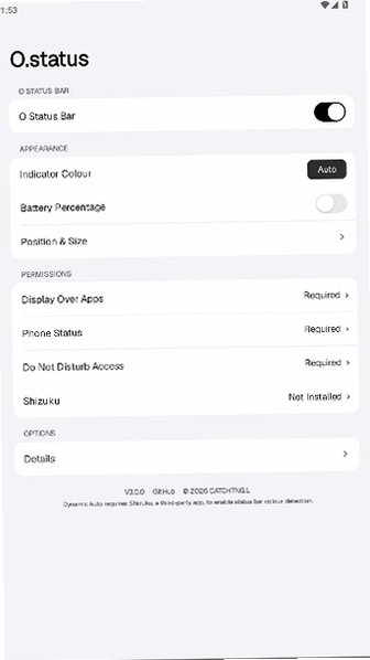 O.status状态栏美化工具安卓版安装包3.0.0截图0