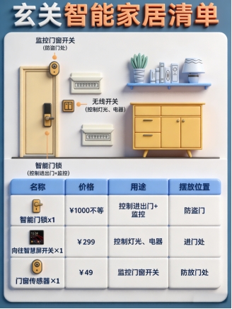 盈际生活全屋智能家居定制预算分配清单