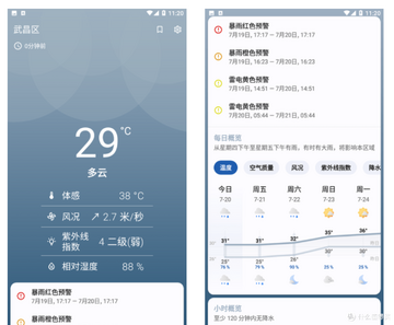 云天气预报通2026最新版使用体验截图 手机天气软件实测