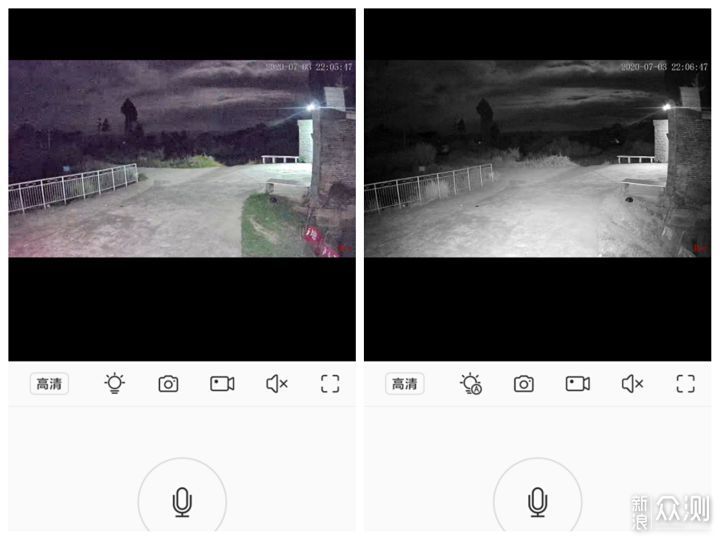 AI智能相机白天夜晚画质对比实拍效果