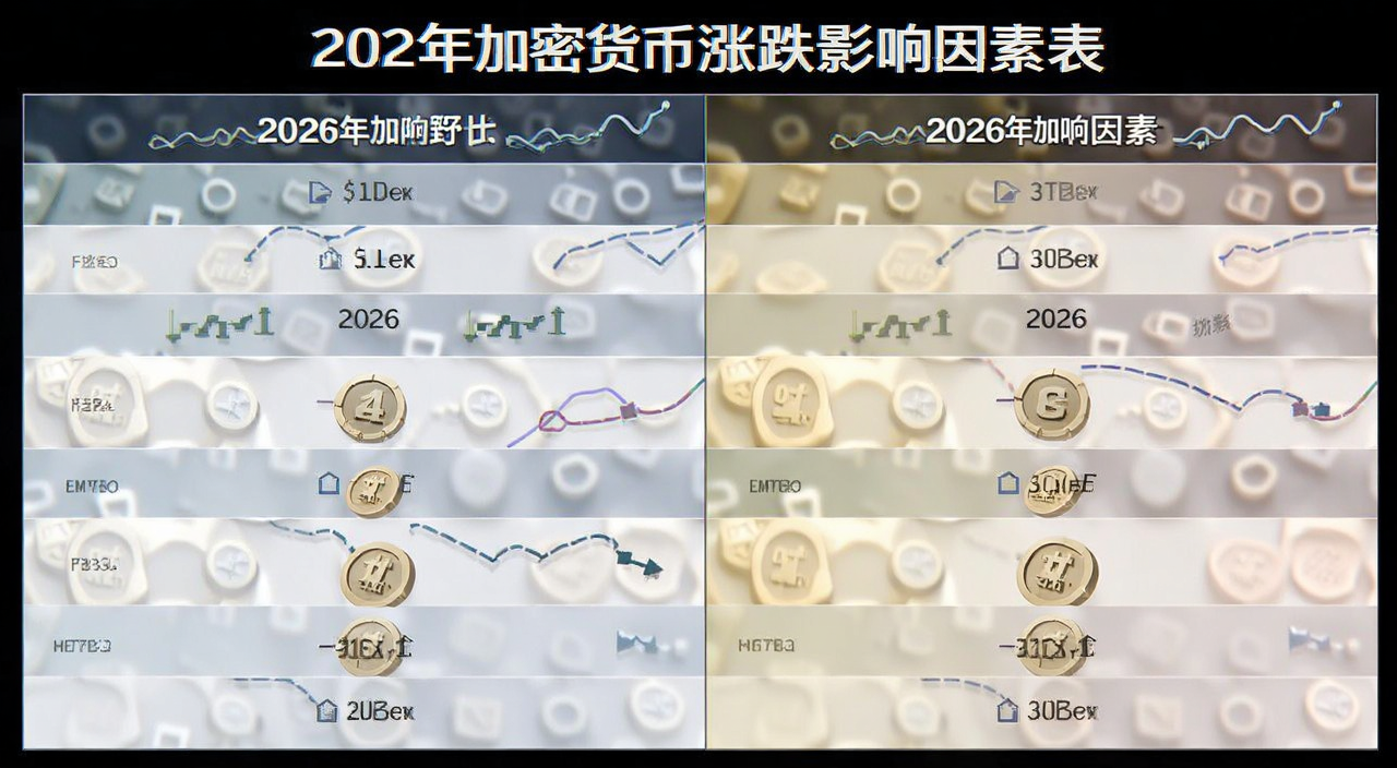 2026年加密货币涨跌影响因素对比表