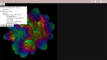 毒蘑菇性能测试手机软件(volumeshader) 彩色蘑菇图形渲染画面截图